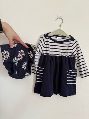 Hanna Andersson Dress and Bloomers